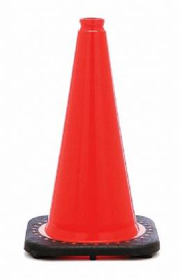 Jbc Non-reflective 18" Orange Cone W/black Base